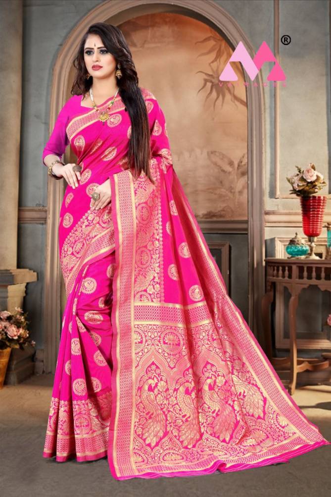 Vivera Pavitra 5 Fancy Festive Wear Designer Printed Banarasi Silk Saree Collection